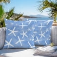 thumbnail image 4 of Outdoor Pillow Cover White Starfish Set of 2 Waterproof Throw Pillowcases Blue Background Decorative Patio Furniture Pillows for Couch Garden Indoor & Outdoor Use, 4 of 9