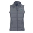 thumbnail image 2 of Women's Cutter & Buck  Gray Citadel Bulldogs Vault Evoke Hybrid Eco Softshell Recycled Full-Zip Vest, 2 of 3