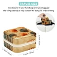 thumbnail image 5 of Shell Travel Portable Square Earring Organizer with Decorative Box – Travel Organizer, Necklace Holder – for Girls and Women, 5 of 6