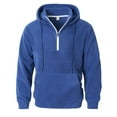 thumbnail image 3 of Chiccall Fuzzy Fleece Hoodies for Men Quarter Zip Hooded Sweatshirt Casual Pullover Sweater Outerwears with Pocket, 3 of 8