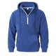 thumbnail image 3 of pstuiky manga larga de hombre, Sudadera con capucha de terciopelo para hombre, con cremallera de un cuarto de pie, manga larga, color liso, informal, para hombre top de hombre m, 3 of 8