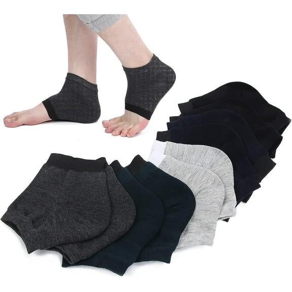5 pairs of heel sleeves, heel sleeve gel socks, callouses Dry Crack heel sleeve socks for moisturizing gel heel socks for adults