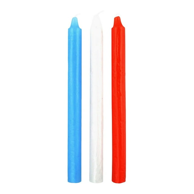 MesaSe 3 Pcs Bougies Conique Trois Couleurs Bougie Cryogène Bougies Conique Sans Goutte Très Petites Smog Multifonction et Multiscène pour Maison Mariages Bougie Cadeau de la Saint-Valentin