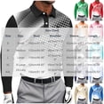 thumbnail image 3 of BRGZLK Men's Long Sleeve Tops 2026 Fall Winter Button Down Collared Printed Lightweigt Breathable Golf Sports Tee Shirt Outdoor Workout Casual Pullover T-shirt Orange 2XL, 3 of 5