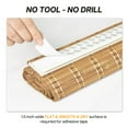 thumbnail image 2 of LazBlinds No Tools No Drill Bamboo Roller Shades, Cordless Bamboo Blinds, Light Filtering Roll Up Blinds for Windows, French Door, Porch or Patio Privacy Screen, 30'' W x 64'' H, Brown206, 2 of 6