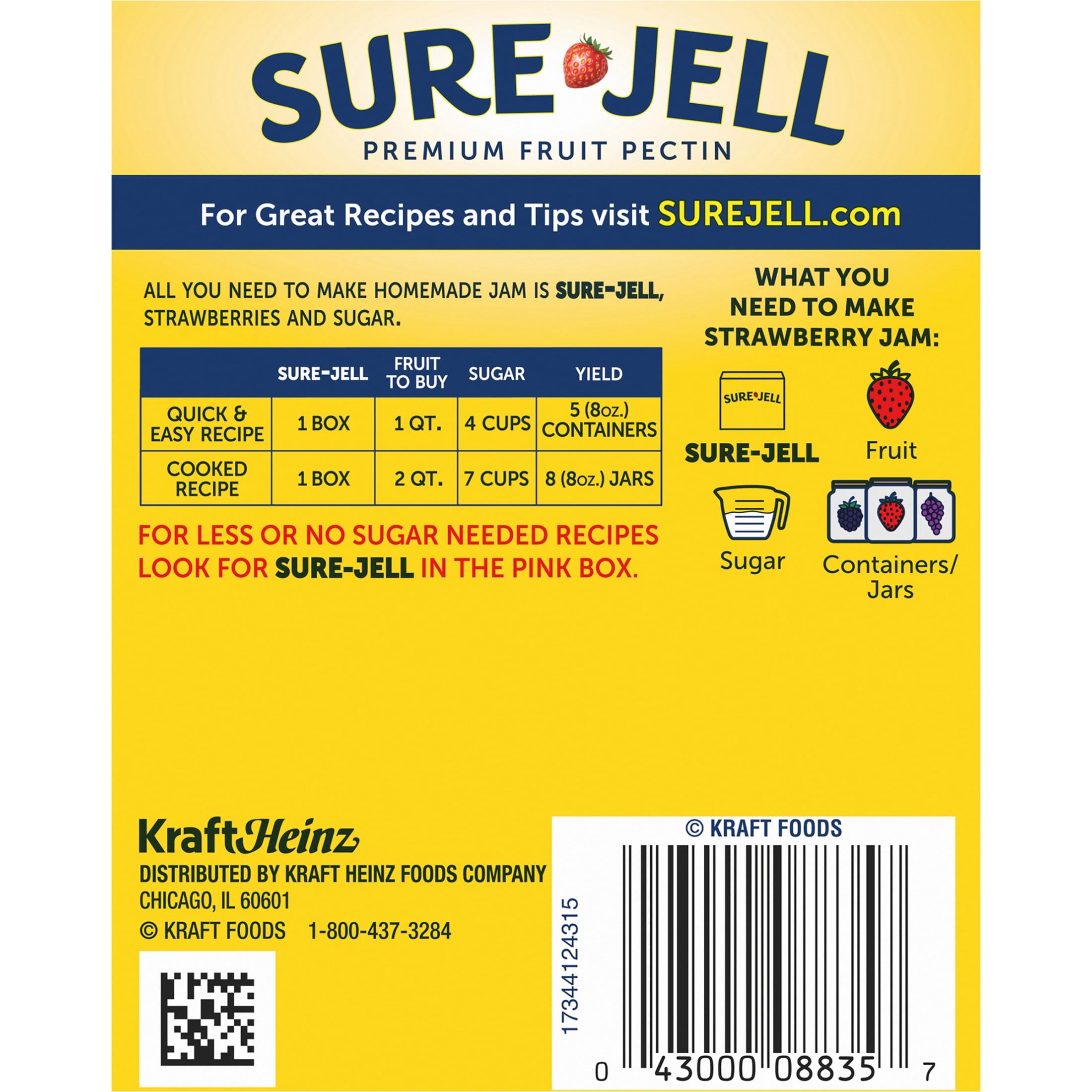 6 pack) Sure-Jell Original Premium Fruit Pectin for Homemade Jams