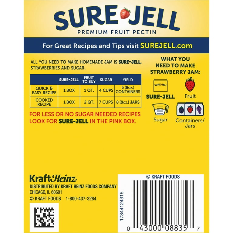 6 pack) Sure-Jell Original Premium Fruit Pectin for Homemade Jams