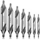 thumbnail image 1 of CHAO Serie de 7 piezas, juego de brocas centrales en ángulo de 60 grados, herramientas de avellanado para metalurgia (1/1,5/2/2,5/3/4/5), 1 of 5