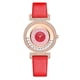 thumbnail image 4 of Pulseras para mujer, regalos para mujer LINJIE Reloj de cuarzo de moda para mujer Reloj con correa de cuero Reloj analógico Conjunto Reloj de aleación, 4 of 5