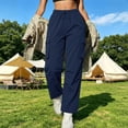 thumbnail image 6 of Maplenight Womens Hiking Pants Lightweight Quick Dry Cargo Pants Elastic Waist Wide Leg Pants Outdoor Travel Casual Trousers with Multi Pockets, 6 of 9