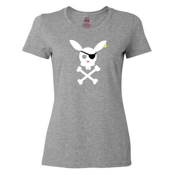 Inktastic Cute Easter Pirate Bunny with Eyepatch and Earring Women's T-Shirt