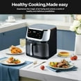 thumbnail image 3 of HOMEDAS 8-Quart Air Fryer, 6 Cooking Functions + Digital Touch Controls - Stainless Steel, New, 3 of 7