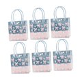 thumbnail image 3 of 6 bolsas de regalo de PVC, bolsa de mano de PVC, bolsa de envoltura decorativa, de cumpleaños, para shower, transparente para ramo de flores,, 3 of 8