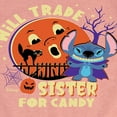 thumbnail image 3 of Lilo & Stitch - Will Trade Sister For Candy - Toddler And Youth Girls Short Sleeve Graphic T-Shirt, 3 of 5
