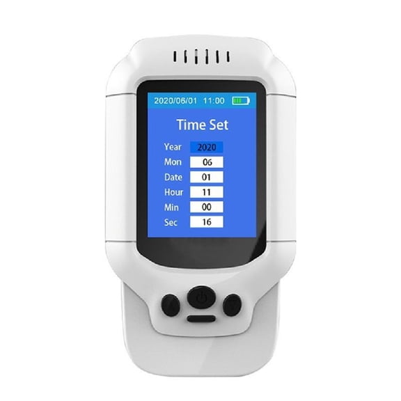 High Accuracy Air Monitor For Air Pollens Digital LED Display Rechargeable Battery