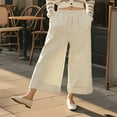 thumbnail image 5 of Womens Casual Pants Wide Leg Pants for Women Women's Casual Pants High Waisted Wide Leg Cropped Trousers for Everyday Wear and Outdoor Activities, 5 of 6