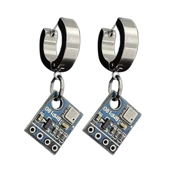 ROZYARD Punk Circuit Board Earrings for Men Women Trendy Cool Goth Earrings