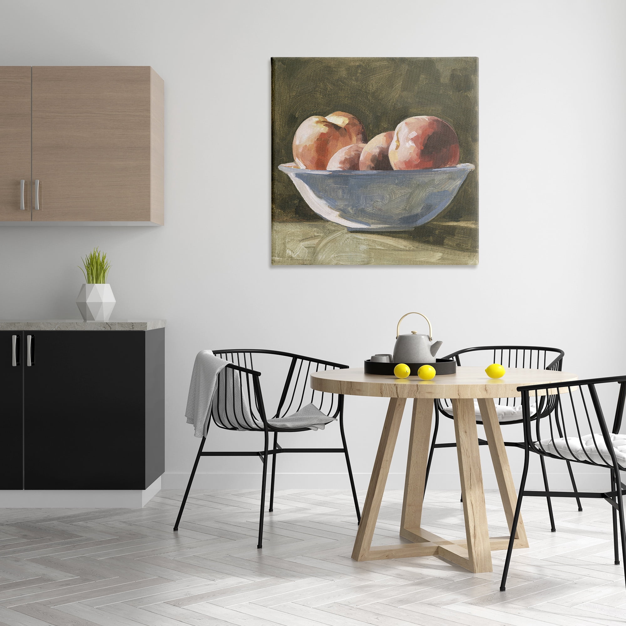 Stupell Industries Apples in Bowl Still Life Food & Beverage Painting Gallery Wrapped Canvas Art Print Wall Art, 36 x 36