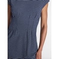 thumbnail image 5 of Time and Tru Women's Pleated Waist Cotton Mini Dress, Sizes XS-XXXL, 5 of 6