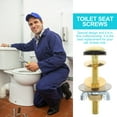 thumbnail image 6 of 4 pcs  Toilet Seat Bolts Screws Universal Mounting Bolt Screws Toilet Seat Parts, 6 of 6