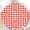 Daily-checkered Red White Coaster, variant on Stone Brick Round Fitted Tablecloth with Elastic Edge,Water-Resistant Wipeable Blue Cobblestone Medieval Castle Knight Table Cover for 48-52" Stretch Table Cloth for Dinner Indoor Outdoor Party