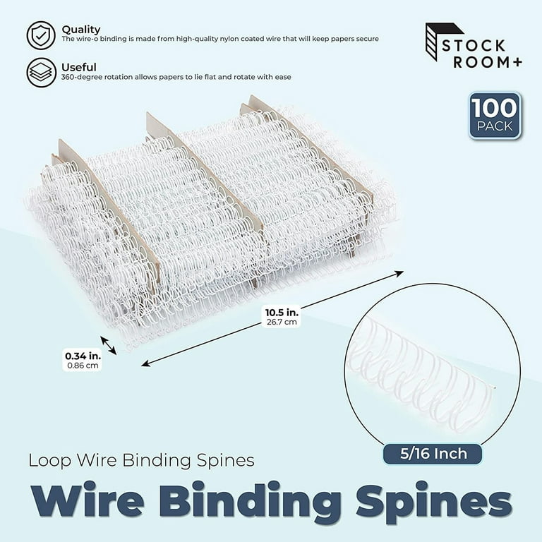 Buy White 2:1 Wire-O Twin-Loop Binding Spines Online