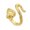 Gold, variant on Cuff Finger Silver Ring Snake Adjustable Statement Polished Comfort Fit Textured Antique P440