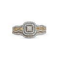 thumbnail image 5 of Imperial 3/8Ct TDW Diamond 10k Yellow Gold Double Halo Bridal Set (H-I, I2), 5 of 6