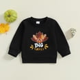 thumbnail image 2 of BemeyourBBs Toddler Thanksgiving Outfit Baby Girl Turkey Sweatshirt Long Sleeve Pullover Top Fall Clothes Sibling Matching Outfit, 2 of 7