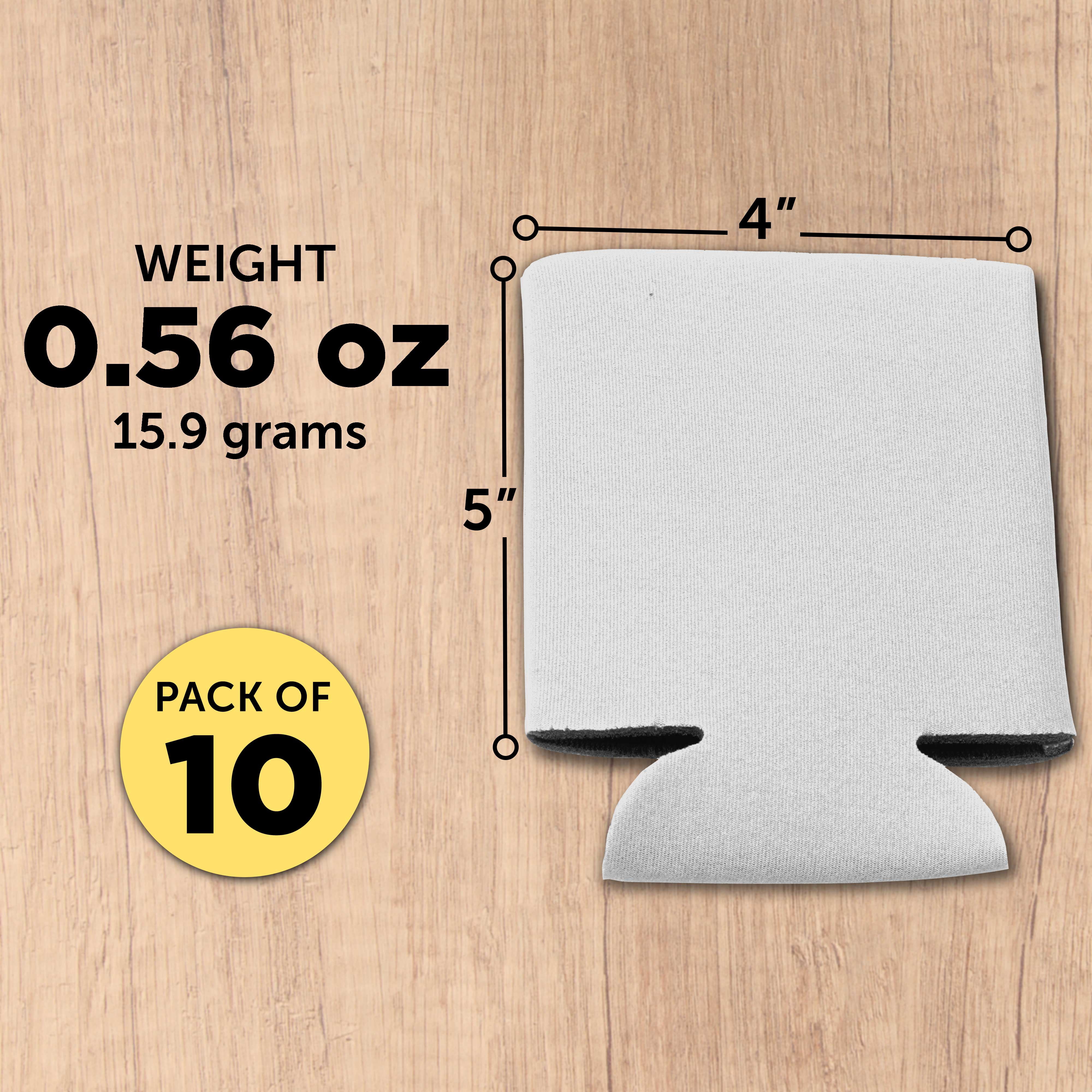 Can Coolers - 25 pack - 4mm Collapsible Beer Holders To Keep Your Beer Cold - Insulated Cans Holder - White