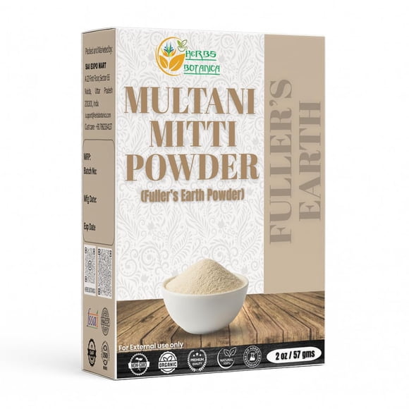 Mascarilla de arcilla Herbs Botanica Multani Mitti 57 g mezcla pura