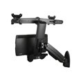 thumbnail image 3 of StarTech.com Wall Mount Workstation, Articulating Full Motion Standing Desk w/ Height Adjustable Dual VESA Monitor & Keyboard Tray Arm, Mouse/Scanner Holders, Ergonomic Wall Mounted Desk - Foldable Standing Desk (WALLSTS2) - Mounting kit (wall plate, column, 2 crossbars, keyboard tray, monitor arm, 2 x VESA monitor mounts, crossbar mount) - for 2 monitors - plastic, aluminum, steel - black - screen size: 24", 3 of 3