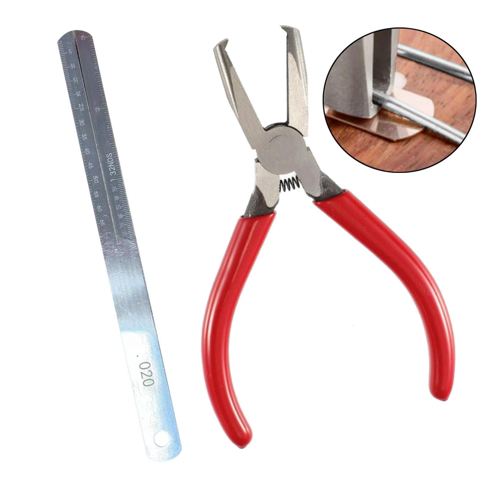 LeeQinersw Fret Removal Pliers, Practical Flat-head Accessories, Fret Wire Pliers, Luthier's Tool for Electric, Acoustic, And Bass Guitars.