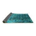 thumbnail image 2 of Ahgly Company Indoor Rectangle Oriental Turquoise Blue Industrial Area Rugs, 2' x 3', 2 of 4