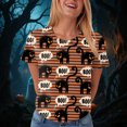 thumbnail image 6 of Halloween T Shirt For Women Short Sleeve T Shirt Printing Loose Top Spooky Season Tee Halloween Party, 6 of 9