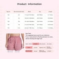 thumbnail image 3 of TSSOE Kids Boys Girls Casual Gingham Plaid Shorts Elastic Waist Wide Leg Shorts Bottoms for Holiday Beach Daily Wear Yellow 5-6, 3 of 3