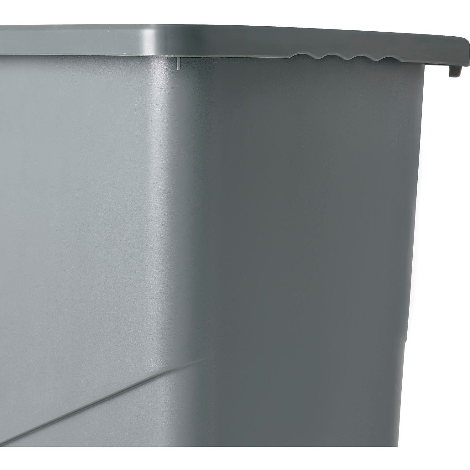 Rubbermaid 9W27 Brute 50 Gallon Rollout Trash Can With Lid, Gray
