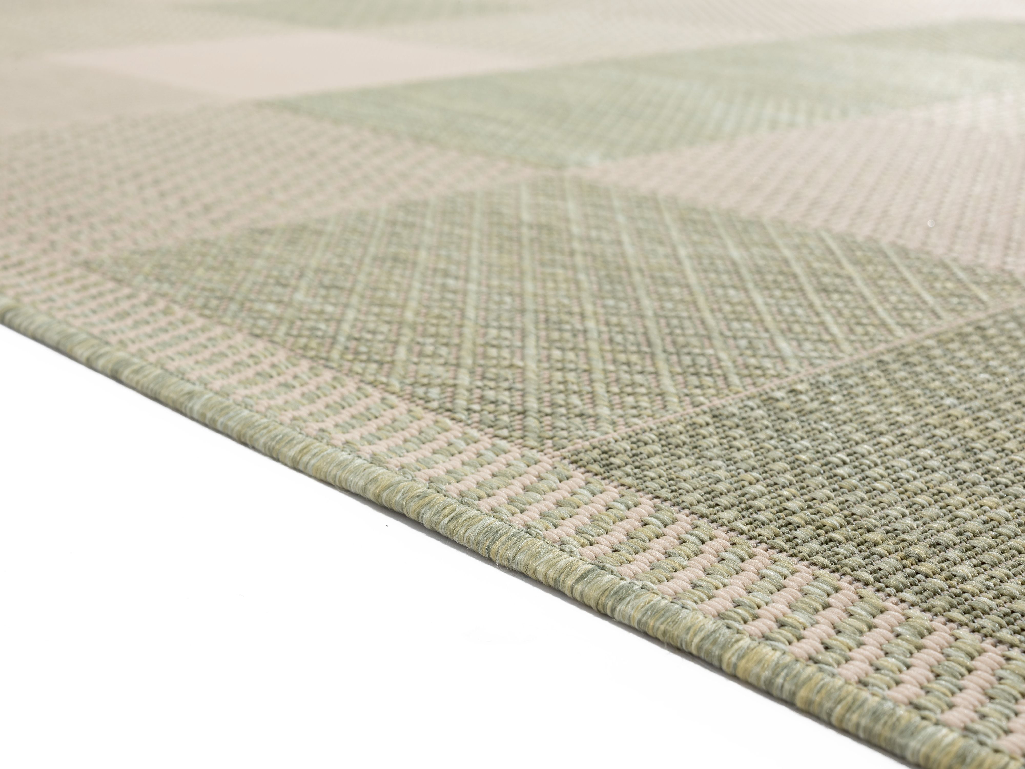 United Weavers Mali Dabeda Contemporary Geometric Area Rug, Green, 7'10" x 10'6"