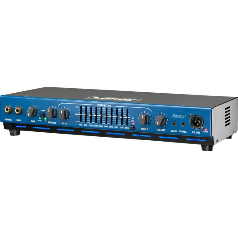 Laney Richter R500H 500W Bass Amp Head Black and Blue