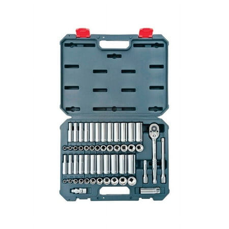 UPC: 0037103319579 | Crescent Assorted Sizes x 3/8 in. drive Metric and SAE 6 and 12 Point Socket Wrench Set 52 pc.