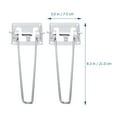 thumbnail image 2 of 2 Pcs Pieds de Table en Métal Pieds de Table Pliables Pieds de Table Pliants pour Table Basse, 2 of 9