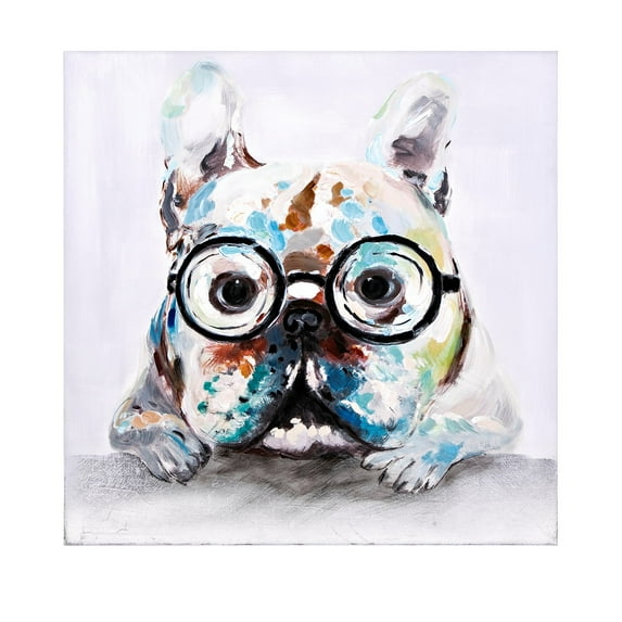 Wynford in Glasses Oil Painting