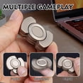 thumbnail image 2 of Fidget Toys D.G.PLAYER Spinner 3 en 1, Slider y Clicker, color plateado, 2 of 6