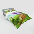 thumbnail image 3 of Ambesonne Fantasy Bedding Set 3 Pcs, Woods Grass Cartoon Art, Twin XL, Multicolor, 3 of 3