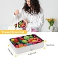 thumbnail image 5 of Cactus Decorative PU Leather Jewelry Organizer Box with Removable Compartment: Portable Display Case, 5 of 6