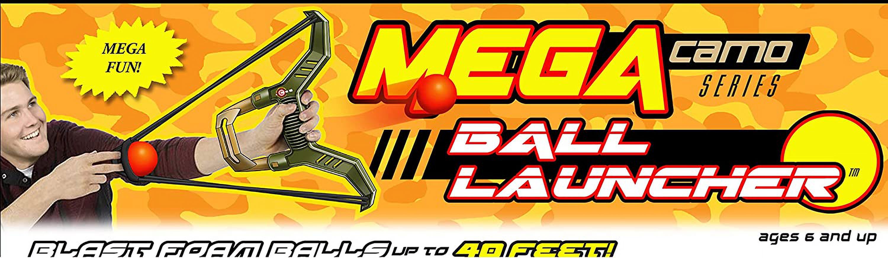 Mega Ball Launcher with 2 Foam Balls, 2 Snow Balls and 1 Package of Water Balloons
