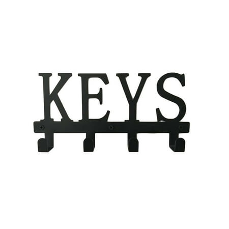 

Key Holder for Wall | Metal Keys Holder Wall Mount Key Holder Decorative | Keychain Hanger with 4 Hooks for Doorway Entryway Hallway