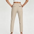 thumbnail image 4 of Njagoc3 Womens Travel Pants with Zipper Pockets Stretchy Work Pants Business Casual Slacks Golf Pants Dressy with Pockets, 4 of 6