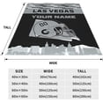 thumbnail image 4 of Custom Las Vegas Blanket Personalized Throw Blankets Name and Number for Men Women Boy Football Style Decor Gifts, 4 of 6