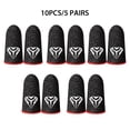 thumbnail image 4 of Inteprter 5 pares de fundas para juegos con puntas de dedos, guantes portátiles de fibra de plata ultrafinos de punto a prueba de aceite Type3 NO3, 4 of 6